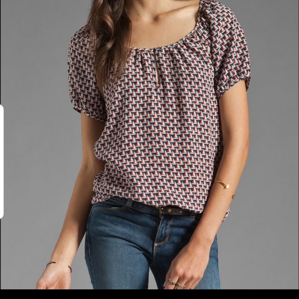 Joie Silk Sailboat Top sz XS